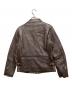 MORGAN MEMPHIS BELLE (モーガン メンフィス ベル) シングルライダースレザージャケット ブラウン サイズ:M：18000円