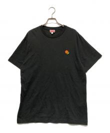 KENZO（ケンゾー）の古着「ボケフラワー刺繍Tシャツ」｜ブラック
