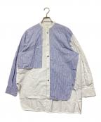 nagonstansナゴンスタンス）の古着「Stripe All round SH」｜ブルー