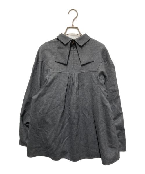 ENFOLD（エンフォルド）ENFOLD (エンフォルド) BACK-TIE PULLOVER グレー サイズ:38の古着・服飾アイテム