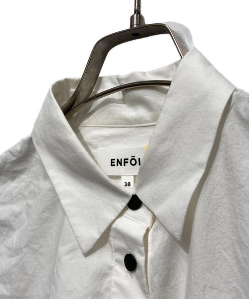 ENFOLD（エンフォルド）ENFOLD (エンフォルド) HEXAGON SHIRT ホワイト サイズ:38の古着・服飾アイテム