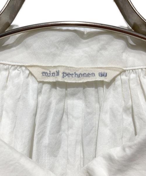 mina perhonen（ミナ ペルホネン）mina perhonen (ミナ ペルホネン) terra ブラウス ホワイト サイズ:36の古着・服飾アイテム