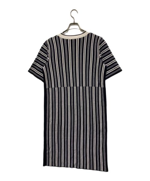 WEEKEND Max Mara（ウィークエンド マックスマーラ）WEEKEND Max Mara (ウィークエンド マックスマーラ) ストライプニットワンピース ブラック サイズ:Mの古着・服飾アイテム