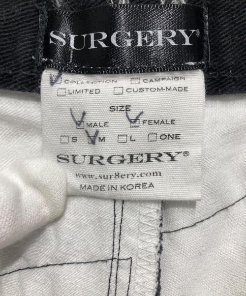 SURGERY（サージェリー）SURGERY (サージェリー) 切替デニムパンツ ブラック サイズ:Mの古着・服飾アイテム