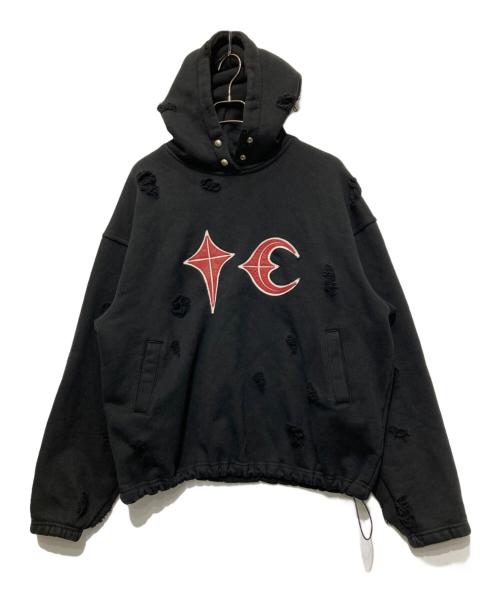 THUG CLUB（サグ クラブ）THUG CLUB (サグ クラブ) ROCK HOODIE ブラック サイズ:1の古着・服飾アイテム