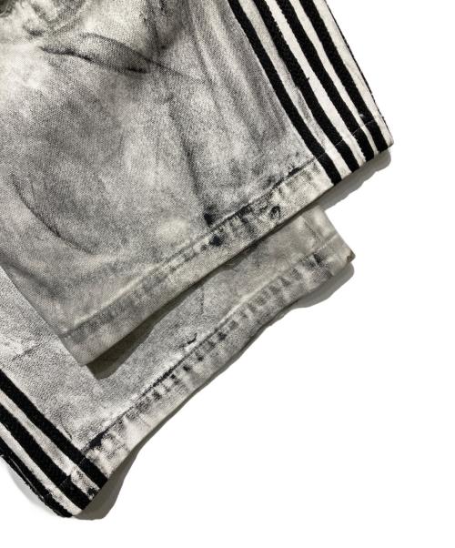 RYE CHASIN（ライチェイシン）RYE CHASIN (ライチェイシン) Football Punks White Canvas Pants ホワイト×ブラック サイズ:Freeの古着・服飾アイテム