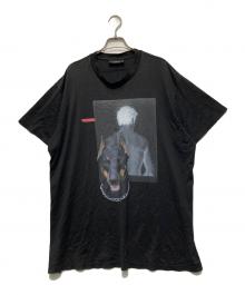 GIVENCHY（ジバンシィ）の古着「ドーベルマンプリントTシャツ」｜ブラック