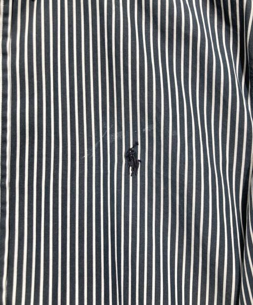 RALPH LAUREN（ラルフローレン）RALPH LAUREN (ラルフローレン) ボタンダウンシャツ ブラック×ホワイト サイズ:XLの古着・服飾アイテム