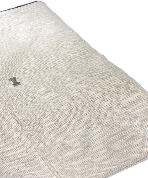 HERMES（エルメス）HERMES (エルメス) トワルシェブロンクラッチバッグ ベージュの古着・服飾アイテム
