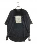 SCOT CLUBスコットクラブ）の古着「エンボス箔ロゴサイドジップTEE」｜ブラック