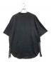 SCOT CLUB (スコットクラブ) エンボス箔ロゴサイドジップTEE ブラック サイズ:38 未使用品：5000円