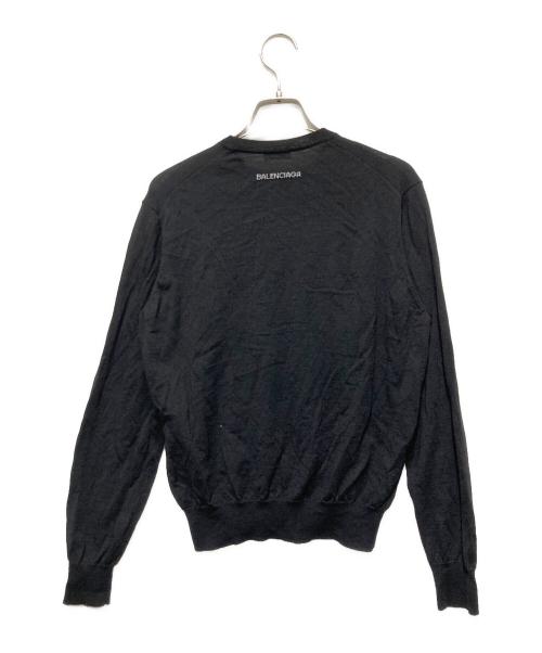 BALENCIAGA（バレンシアガ）BALENCIAGA (バレンシアガ) クルーネックニット ブラック サイズ:36の古着・服飾アイテム