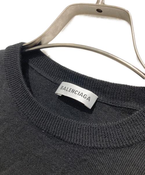 BALENCIAGA（バレンシアガ）BALENCIAGA (バレンシアガ) クルーネックニット ブラック サイズ:36の古着・服飾アイテム