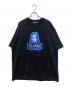 X-girl（エックスガール）の古着「25SS GLITTER AND RHINESTONE  XLXG S/S TEE」｜ブラック×ブルー