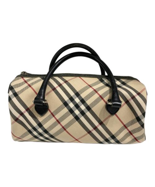 BURBERRY BLUE LABEL（バーバリー ブルー レーベル）BURBERRY BLUE LABEL (バーバリー ブルー レーベル) ノバチェックミニボストンバッグ/ハンドバッグ ベージュの古着・服飾アイテム