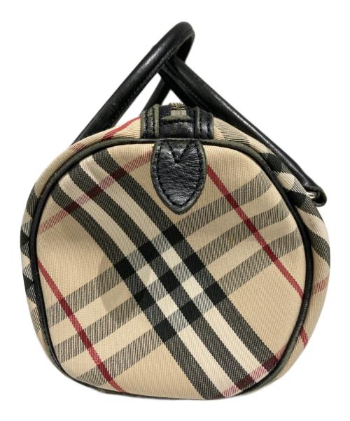 BURBERRY BLUE LABEL（バーバリー ブルー レーベル）BURBERRY BLUE LABEL (バーバリー ブルー レーベル) ノバチェックミニボストンバッグ/ハンドバッグ ベージュの古着・服飾アイテム