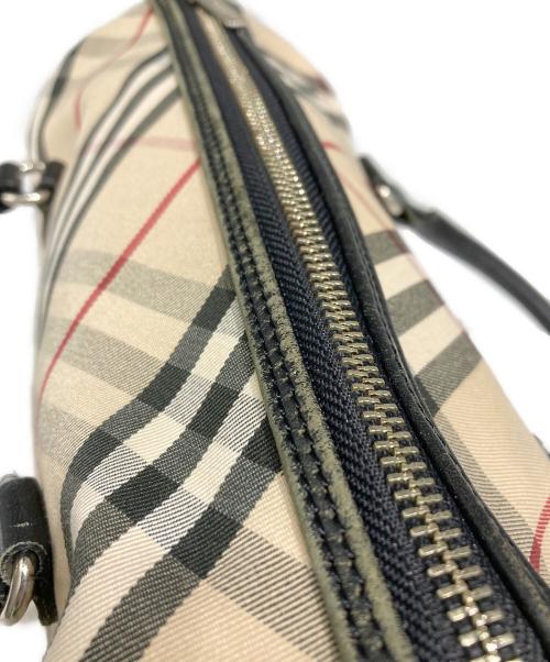BURBERRY BLUE LABEL（バーバリー ブルー レーベル）BURBERRY BLUE LABEL (バーバリー ブルー レーベル) ノバチェックミニボストンバッグ/ハンドバッグ ベージュの古着・服飾アイテム