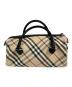 BURBERRY BLUE LABEL（バーバリー ブルー レーベル）の古着「ノバチェックミニボストンバッグ/ハンドバッグ」｜ベージュ