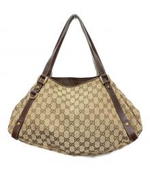 GUCCI（グッチ）の古着「アビー GGキャンバス トートバッグ」｜ベージュ