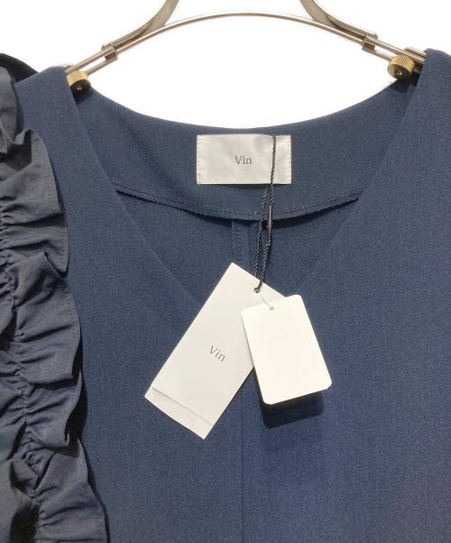 Vin（ヴィン）Vin (ヴィン) ノースリーブワンピース ネイビー サイズ:9の古着・服飾アイテム