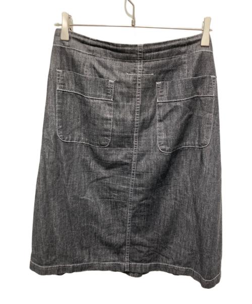 MM6 Maison Margiela（エムエムシックスメゾンマルジェラ）MM6 Maison Margiela (エムエムシックスメゾンマルジェラ) デニムラップスカート ブラック サイズ:40の古着・服飾アイテム