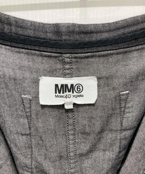 MM6 Maison Margiela（エムエムシックスメゾンマルジェラ）MM6 Maison Margiela (エムエムシックスメゾンマルジェラ) デニムラップスカート ブラック サイズ:40の古着・服飾アイテム