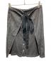 MM6 Maison Margiela（エムエムシックスメゾンマルジェラ）の古着「デニムラップスカート」｜ブラック