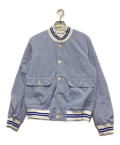 MACKINTOSH（マッキントッシュ）MACKINTOSH (マッキントッシュ) ストライプジャケット ブルー×ホワイト サイズ:38の古着・服飾アイテム