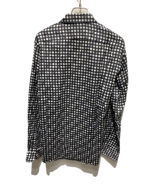 ETRO（エトロ）ETRO (エトロ) ドット柄シャツ ブラック×ホワイト サイズ:39の古着・服飾アイテム