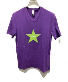 JOHN GALLIANO（ジョンガリアーノ）の古着「プリントTシャツ」｜パープル