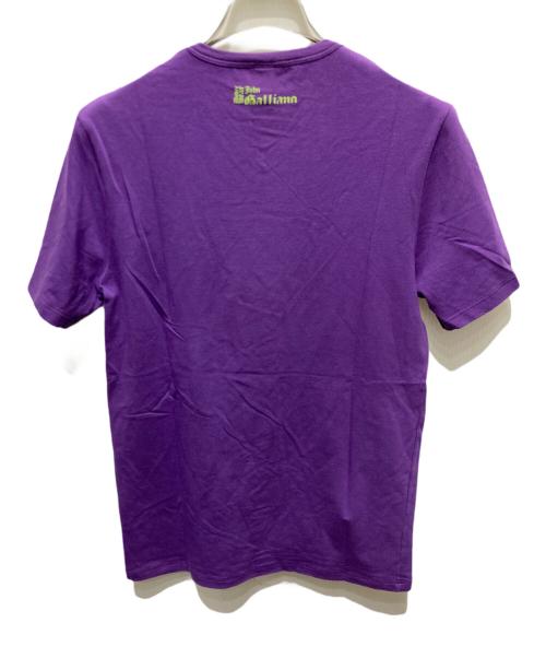 JOHN GALLIANO（ジョンガリアーノ）JOHN GALLIANO (ジョンガリアーノ) プリントTシャツ パープル サイズ:Sの古着・服飾アイテム