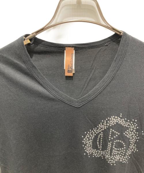 JOHN GALLIANO（ジョンガリアーノ）JOHN GALLIANO (ジョンガリアーノ) プリントTシャツ ブラック サイズ:XSの古着・服飾アイテム