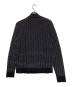 GIORGIO ARMANI (ジョルジオアルマーニ) ジップアップニット ブラック×ホワイト サイズ:48：15000円