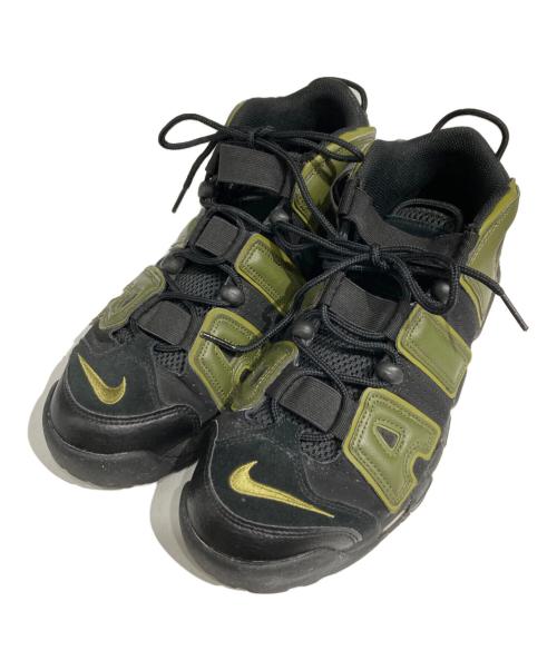 NIKE（ナイキ）NIKE (ナイキ) AIR MORE UPTEMPO 96 ブラック×カーキ サイズ:27.5の古着・服飾アイテム