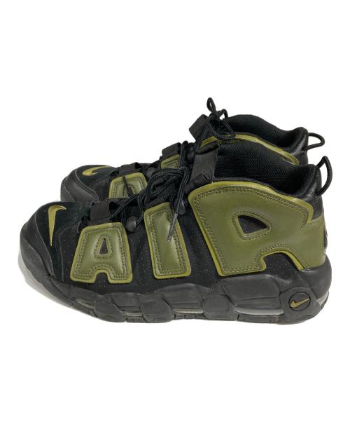 NIKE（ナイキ）NIKE (ナイキ) AIR MORE UPTEMPO 96 ブラック×カーキ サイズ:27.5の古着・服飾アイテム