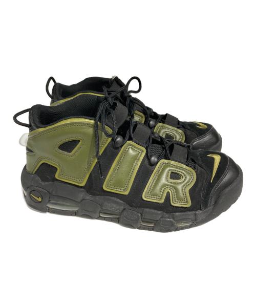 NIKE（ナイキ）NIKE (ナイキ) AIR MORE UPTEMPO 96 ブラック×カーキ サイズ:27.5の古着・服飾アイテム