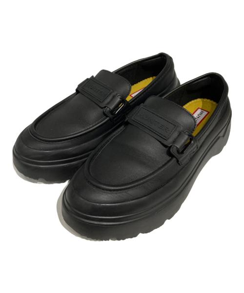 HUNTER（ハンター）HUNTER (ハンター) REFINED EXPLORER FLATFORM LOAFER ブラック サイズ:UK5の古着・服飾アイテム