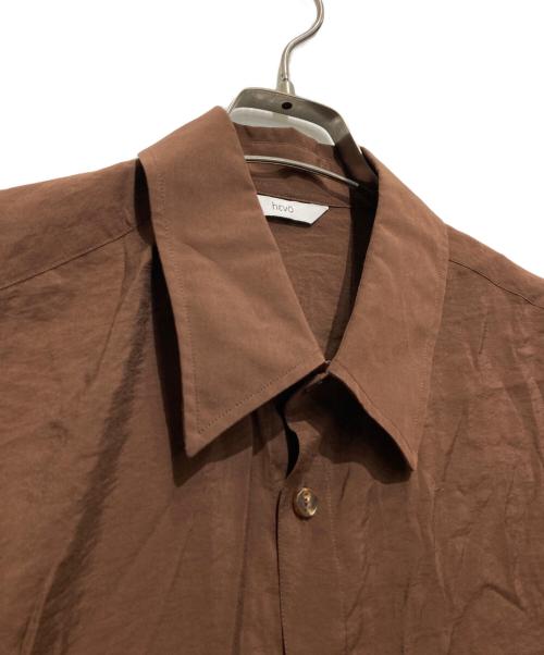 HEVO（イーヴォ）Hevo (イーヴォ) レーヨンシャツ ブラウン サイズ:不明の古着・服飾アイテム