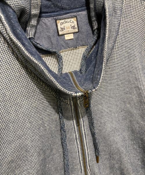 DIESEL（ディーゼル）DIESEL (ディーゼル) ジップパーカー/Y2K/アーカイブ/archive ブルー サイズ:Lの古着・服飾アイテム