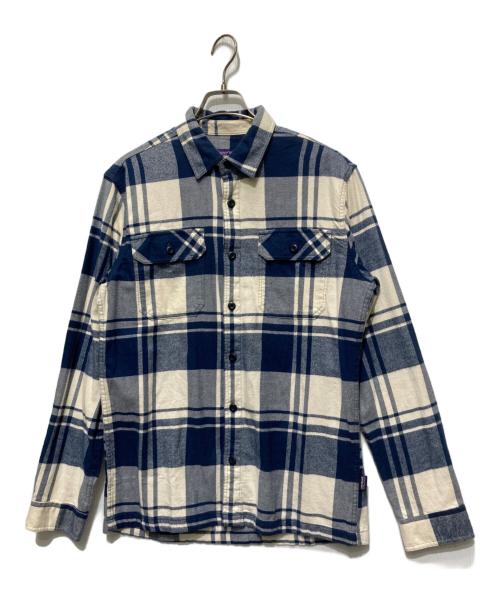 Patagonia（パタゴニア）Patagonia (パタゴニア) フィヨルド・フランネル・シャツ ネイビー サイズ:Sの古着・服飾アイテム