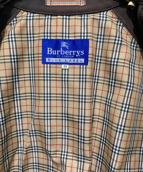 BURBERRY BLUE LABEL（バーバリー ブルー レーベル）BURBERRY BLUE LABEL (バーバリー ブルー レーベル) 裏地ノバチェックトレンチコート ブラウン サイズ:38の古着・服飾アイテム