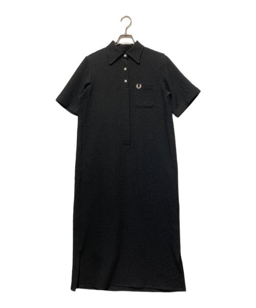FRED PERRY（フレッドペリー）FRED PERRY (フレッドペリー) Short Sleeve Shirt Dress ブラック サイズ:36 未使用品の古着・服飾アイテム