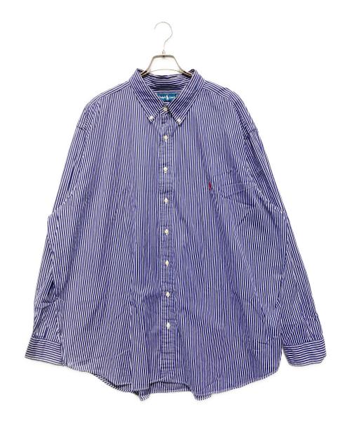 RALPH LAUREN（ラルフローレン）RALPH LAUREN (ラルフローレン) ボタンダウンシャツ ネイビー×ホワイト サイズ:3XBの古着・服飾アイテム