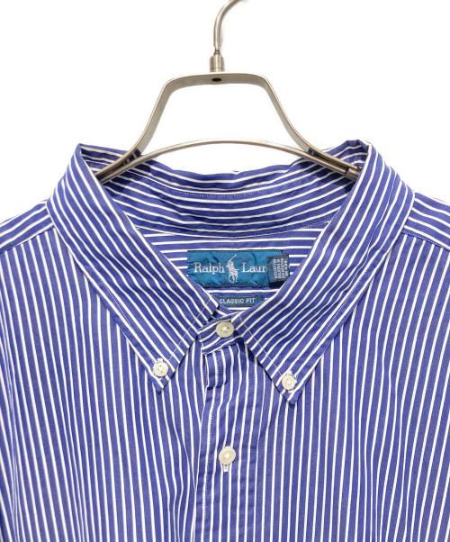 RALPH LAUREN（ラルフローレン）RALPH LAUREN (ラルフローレン) ボタンダウンシャツ ネイビー×ホワイト サイズ:3XBの古着・服飾アイテム