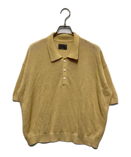 オローネ（オローネ）オローネ (オローネ) 25年 シネマポロニット イエロー サイズ:FREEの古着・服飾アイテム