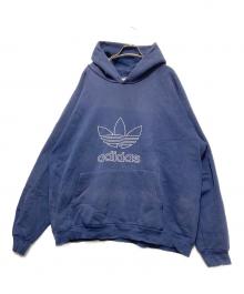 adidas（アディダス）の古着「刺繍パーカー/OLD/90s/USA製」｜ネイビー