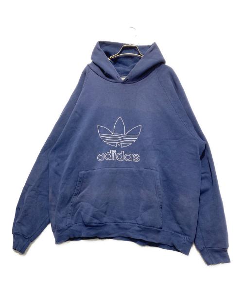 adidas（アディダス）adidas (アディダス) 刺繍パーカー/OLD/90s/USA製 ネイビー サイズ:Lの古着・服飾アイテム