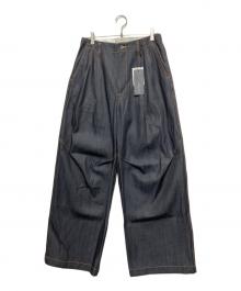 UNITED TOKYO（ユナイテッドトーキョー）の古着「SUPIMA DENIM パラシュートパンツ」｜ブラック