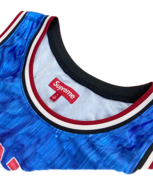 SUPREME（シュプリーム）Supreme (シュプリーム) Marker Basketball jersey ブルー×レッド サイズ:Mの古着・服飾アイテム
