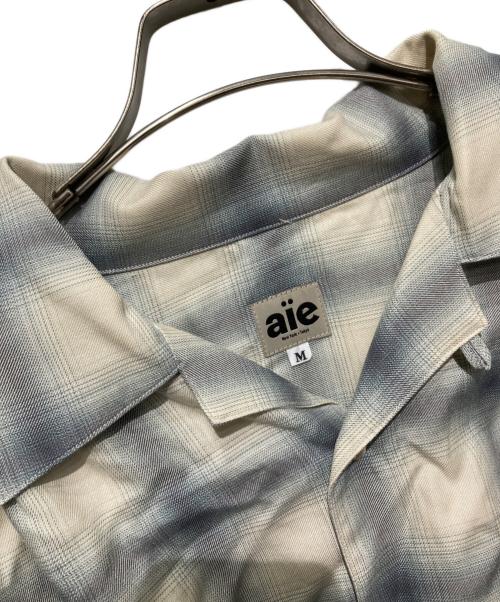 AiE（エーアイイー）AiE (エーアイイー) ペインターシャツ オンブレ ベージュ×ブルー サイズ:Mの古着・服飾アイテム